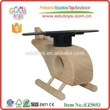 Promotional Kids Wooden Plane Solar Toy- Funny Combination Model Solar Toys- Airplane